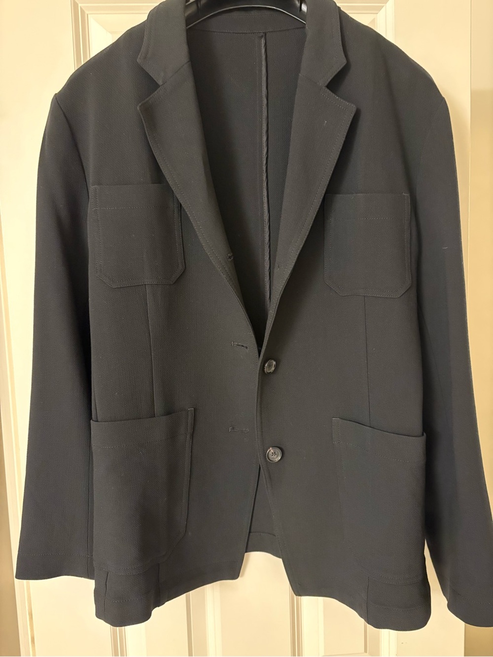 Toteme Black unlined viscose blend Blazer